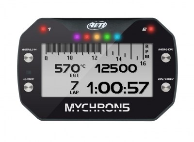 AiM MyChron5 official photo 2 (LED on)